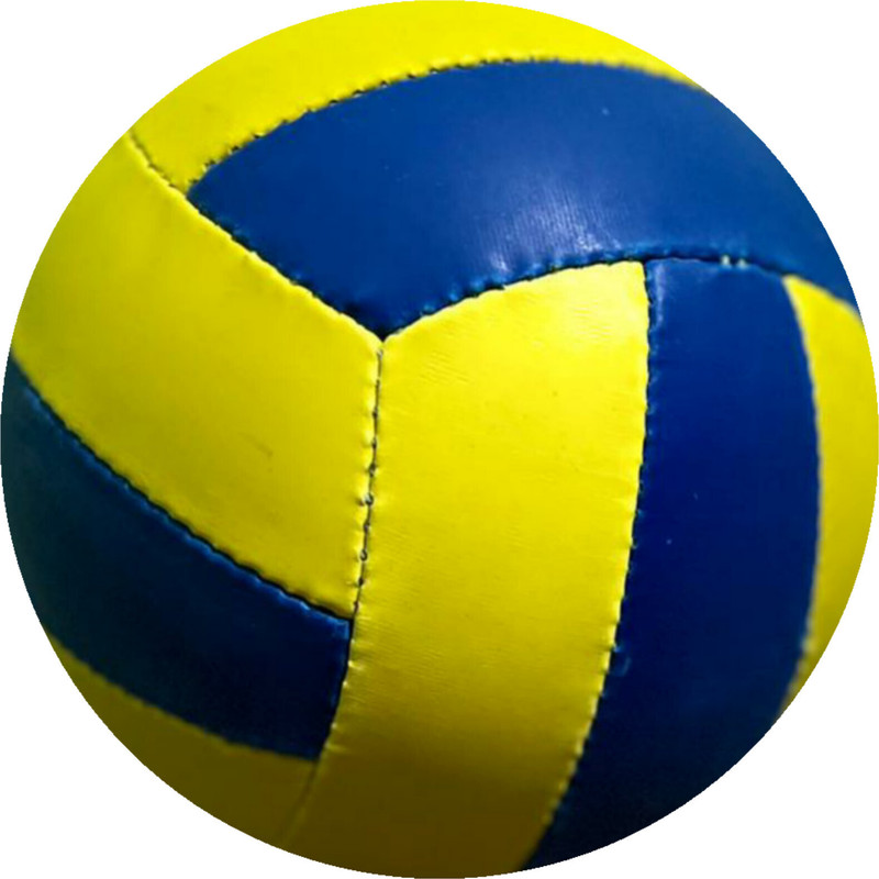 Lucca New classic 02yellow blue volleyball size-4 Volleyball - Size: 4(Standard, Pack of 1)