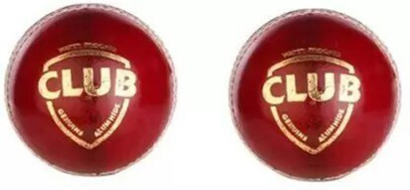 SINGHALTRADE CLUB 2 Part Balls Set of 2 Cricket Leather Ball (Pack of 2, Maroon) Cricket Leather Ball(Standard, Pack of 2)