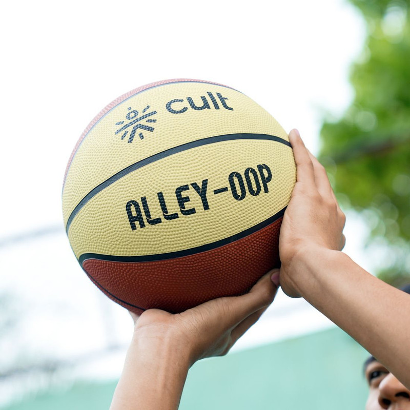 Cult Ball Alley OOP for all Age group Basketball - Size: 7(Standard, Pack of 1, Brown, Beige)