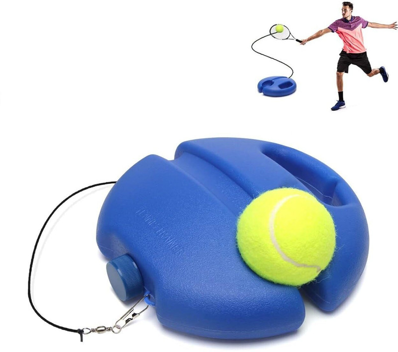 sachin Rebound Ball with String Solo Tennis Training Kit Portable Tennis Practice Tennis Ball(Standard, Pack of 1)