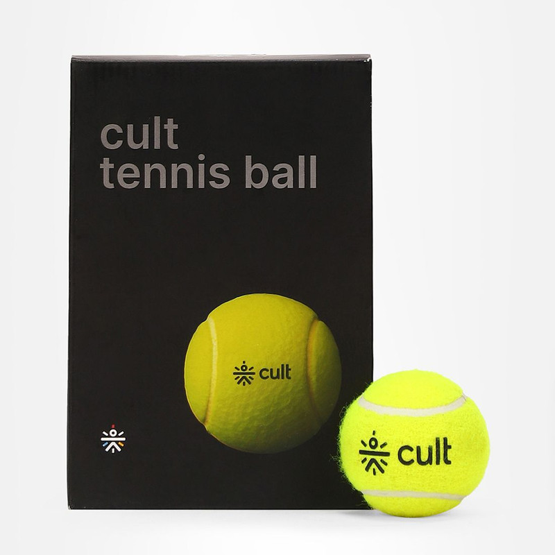 Cult Tennis Ball Set of 6 Green High Bounce for All Court Types Tennis Ball(Standard, Pack of 6, Green)