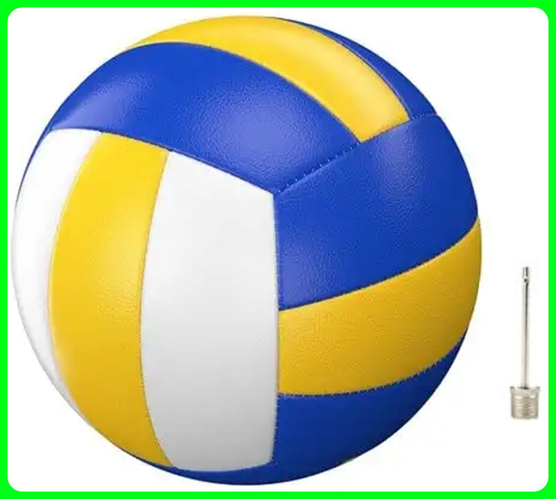Y2M Premium quality Ball with 1 PIN R 81 Volleyball - Size: 4(Standard, Pack of 1, Blue, Yellow, White)