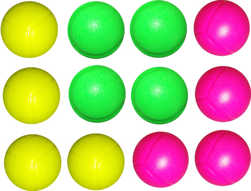 Tigon Kids Ball, Gully Cricket Ball (Pack of 12 Balls) Cricket Synthetic Ball(Standard, Pack of 12, Multicolor)