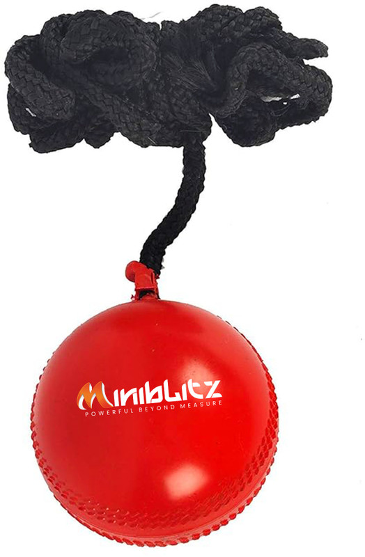 MINIBLITZ Practice Hanging Cricket ball For Bat Knocking Cricket Training Ball Tennis Ball(Standard, Pack of 1, Red)