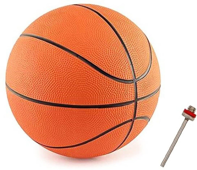 KANISH Rubber Indoor/Outdoor Basketball with air fill needle Basketball - Size: 3(Kids, Pack of 1)