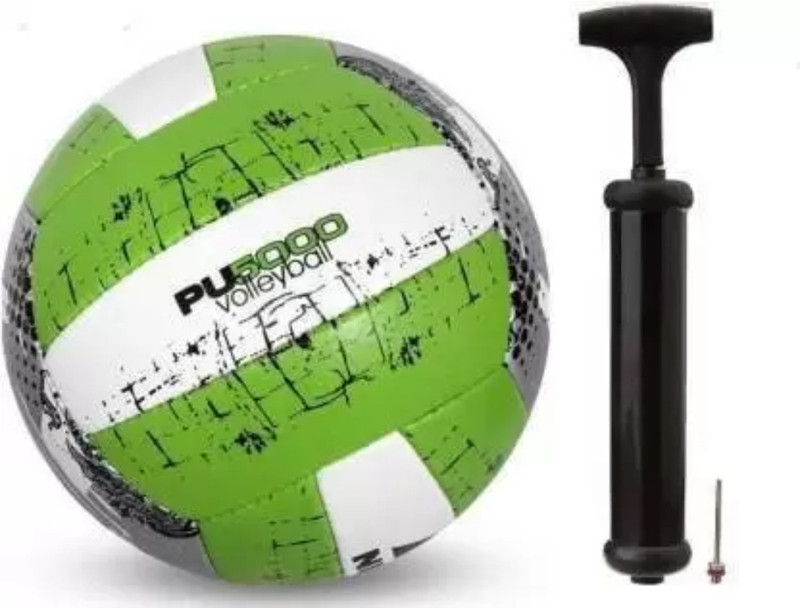 praanvi COMBO GREEN VOLLEYBALL WITH AIR PUMP Volleyball Volleyball - Size: 4(Standard, Pack of 2)