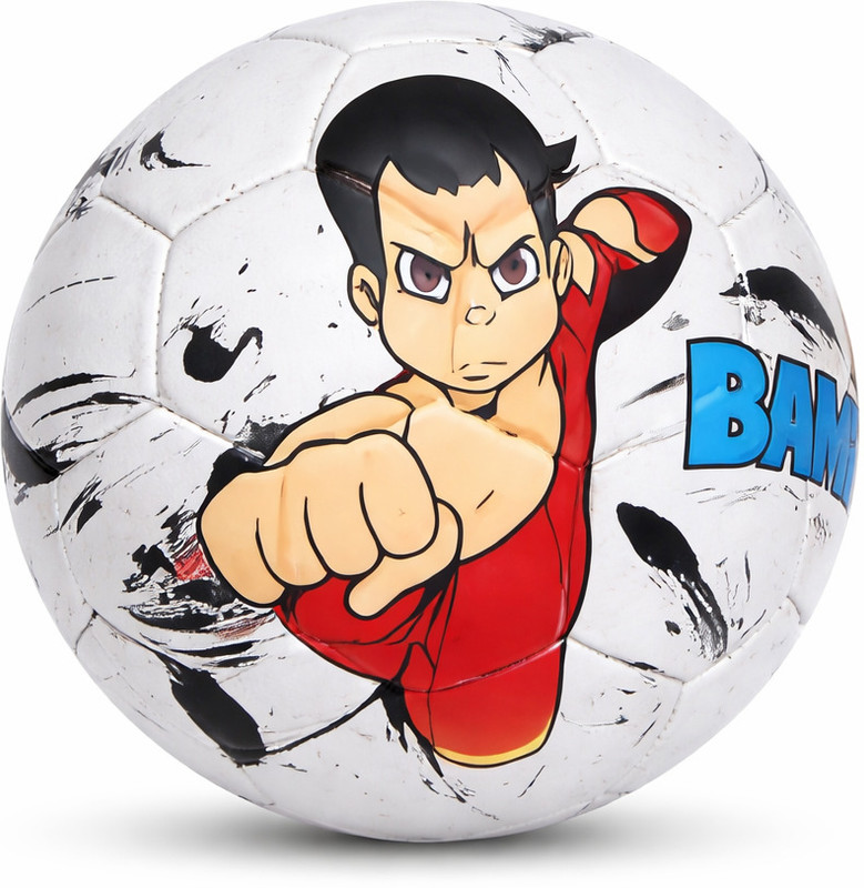 MRT SPORTS Chhota Bheem Printed Football with Air Pump & Needle White Football - Size: 3(Kids, Pack of 1, White)