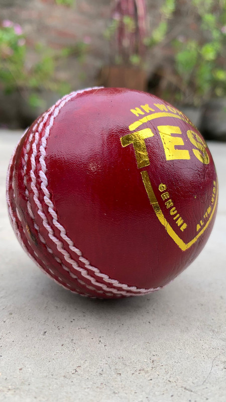 NK WORLD Test Red Cricket Leather Ball / 2 Cup Machine Stitching Cricket Ball Cricket Leather Ball(Standard, Pack of 1, Red)