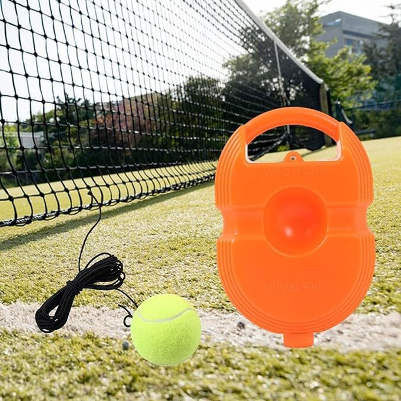 AARTI IMPEX Tennis Reflex Trainer Set with Elastic Rebound Ball & Base for Beginner Practice Tennis Ball(Standard, Pack of 1, Multicolor)