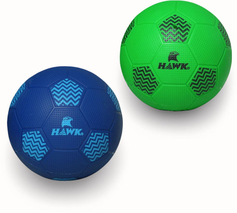 HAWKK Home Play Football For Kids under 12 Years, Red , Durable and Water-Resistant Football - Size: 3(Kids, Pack of 1, Red)