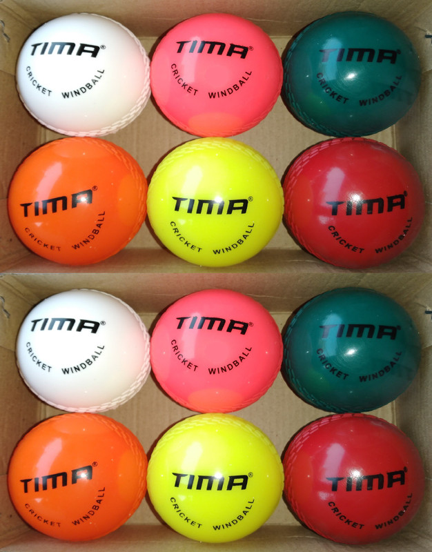 TIMA Cricket Windball Training Ball (Pack of 12) Cricket Tennis Ball(Standard, Pack of 12, Multicolor)