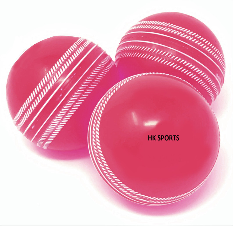 HK Sport & Toys Heavy Weight Cricket Wind Ball || Cricket Synthetic Ball(Standard, Pack of 3, Pink)