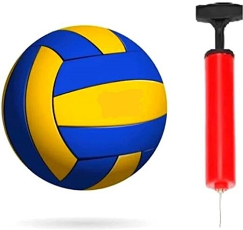TCL SPORTS SOFT VOLLEYBALL & PUMP FOR SPORTS Volleyball - Size: 4(Standard, Pack of 1, Blue, Multicolor)