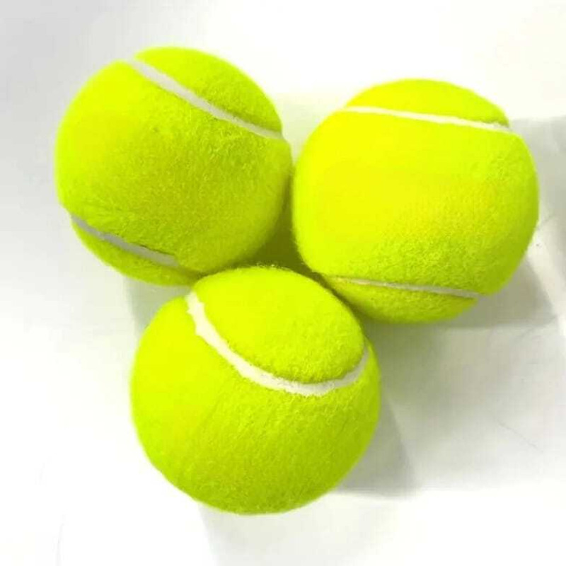 Buransh Light Weight Green Colour Tennis Ball Cricket Tennis Ball(Kids, Pack of 3, Green)