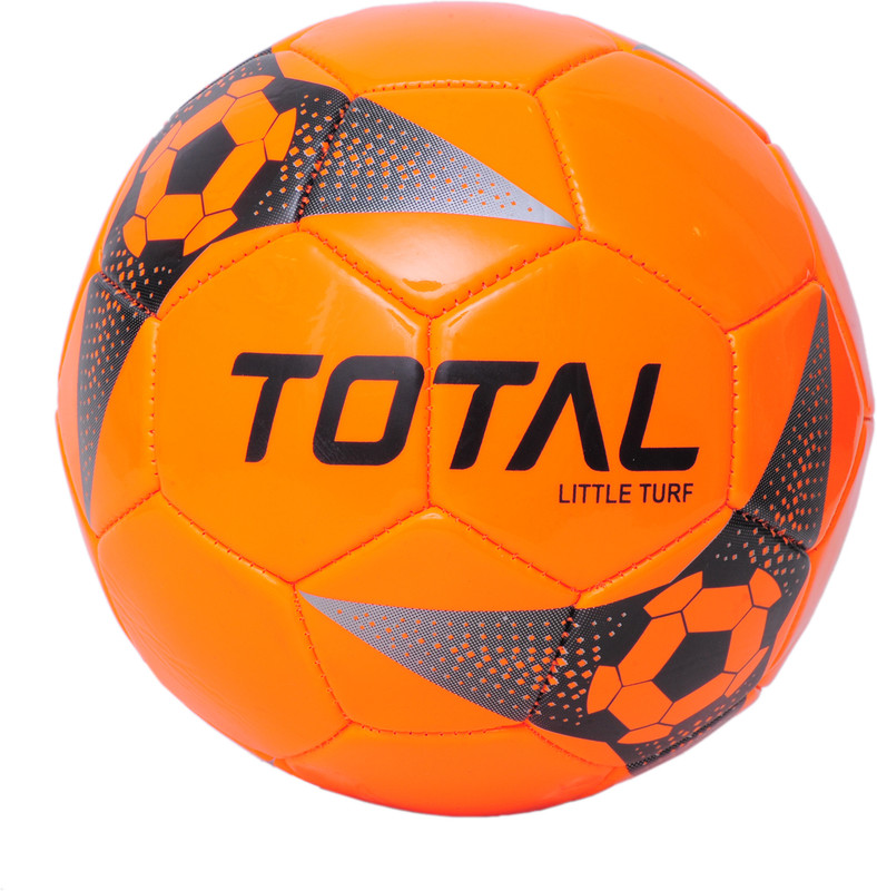 Total sports & fitness Little Turf Rubberized Stitched Ball,for Soft,Hard Ground & Artificial Turf Football - Size: 1(Kids, Pack of 1, Orange)