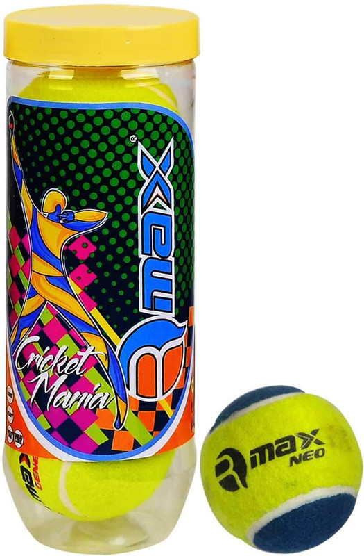 Rmax RMAXTENNISBALL-PACKOF3-NEO-HEAVY-MULTI Tennis Ball(Standard, Pack of 3, Multicolor)