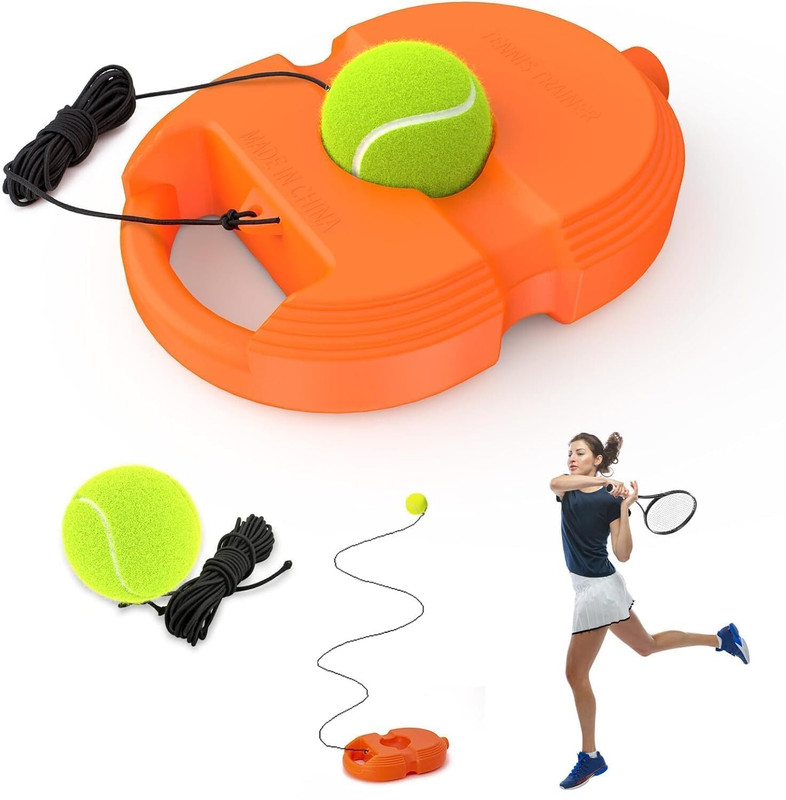 Sanchi Creation Tennis Trainer Rebound Ball Set,Tennis Balls Solo Tennis Training Equipment Cricket Tennis Ball(Standard, Pack of 1, Multicolor)