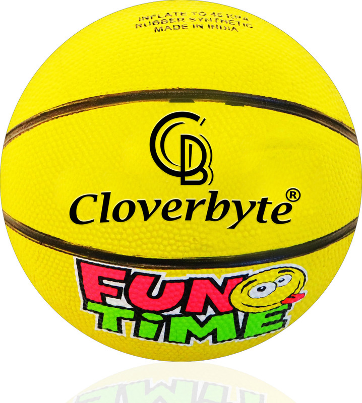 CLOVERBYTE FUNTIME Junior Size 3 Green Basketball For Kids PlayZone Basketball - Size: 3(Kids, Pack of 1)