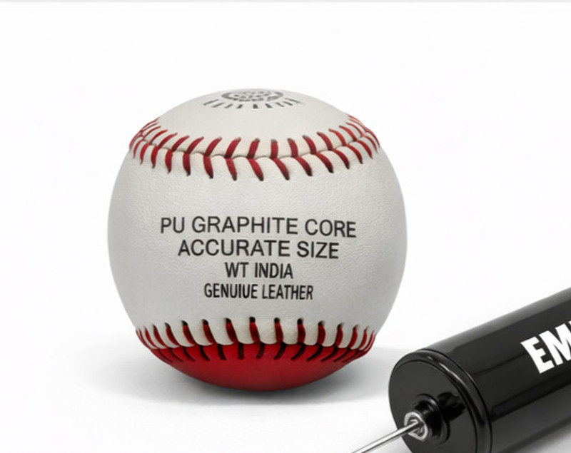 Emmanuel PRACTICE BALL FOR BASE BALL Baseball(Standard, Pack of 1, Red, White)