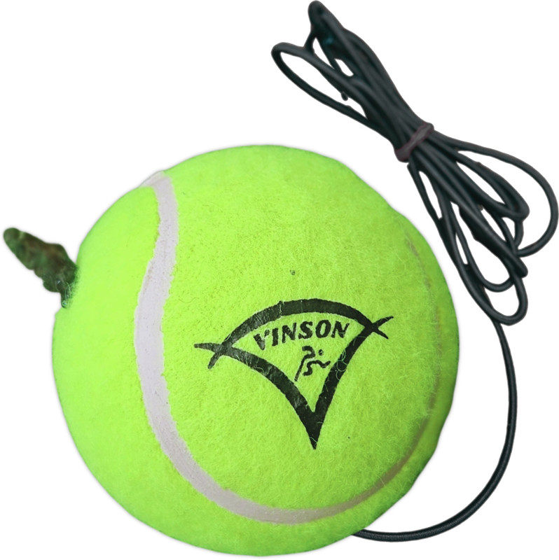 Vinsonsports VINSON Hanging Tennis Ball Yellow with Rope for Cricket Training Practice Cricket Training Ball(Standard, Pack of 1, Green)