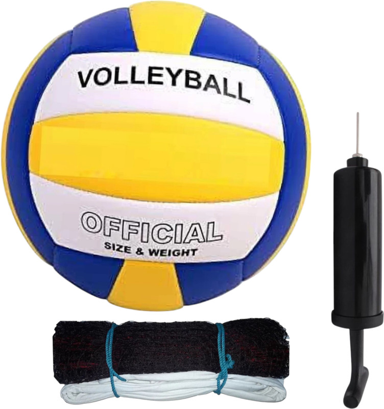 Invix Volleyball, official size volleyball with net , free air pump Volleyball - Size: 5(Standard, Pack of 3)