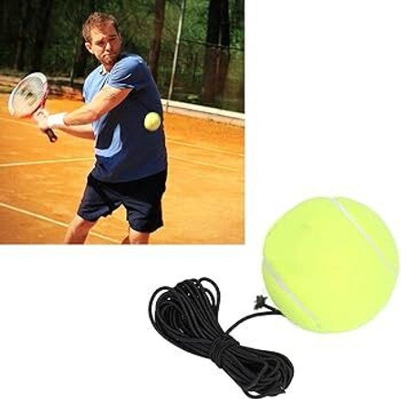 Prifremi BREEZY TOY 1 PC Training Tennis Ball with Elastic String for Practice Tennis Ball(Kids, Pack of 1, Green)