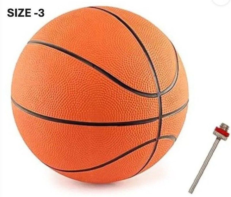 BePremium TERMINATOR Basketball - Size: 3(Kids, Pack of 1, Orange)