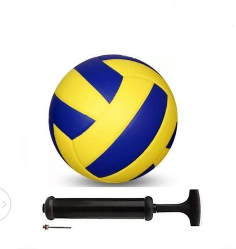 Dinetic AT NEW MULTI COLOUR VOLLEYBALL WITH AIR PUMP Volleyball - Size: 4(Standard, Pack of 1)
