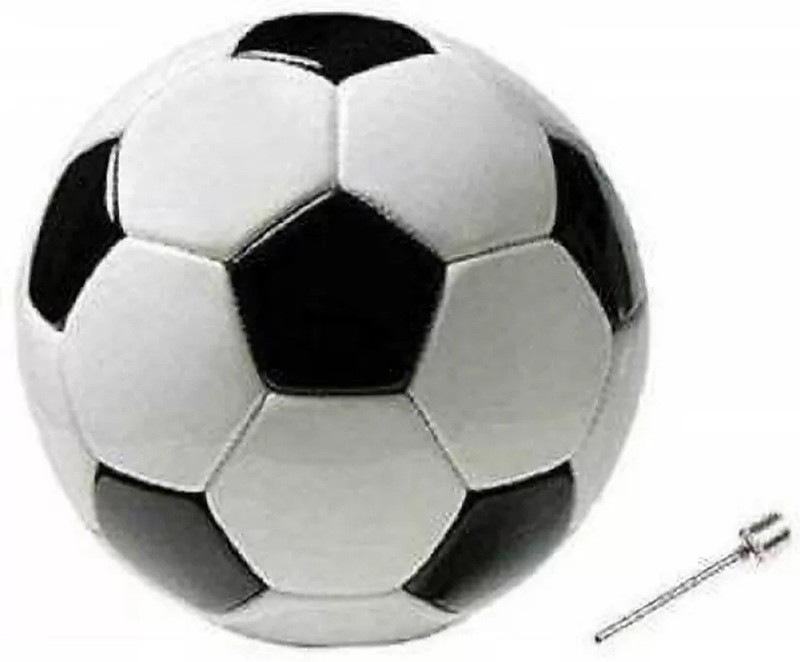 radion fooball black and white rubber heavy 3 ply size-5 Football - Size: 5(Standard, Pack of 1)