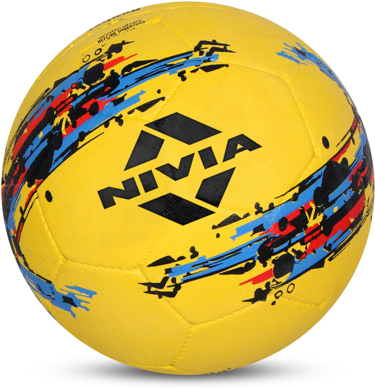 NIVIA Storm Football - Size: 5(Standard, Pack of 1, Yellow)