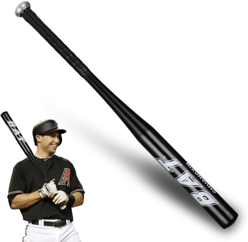 PROBEROS Baseball Bat 34 Inch Aluminum Alloy Thick Stick for Home Defense and Training Baseball(Standard, Pack of 1, Black)