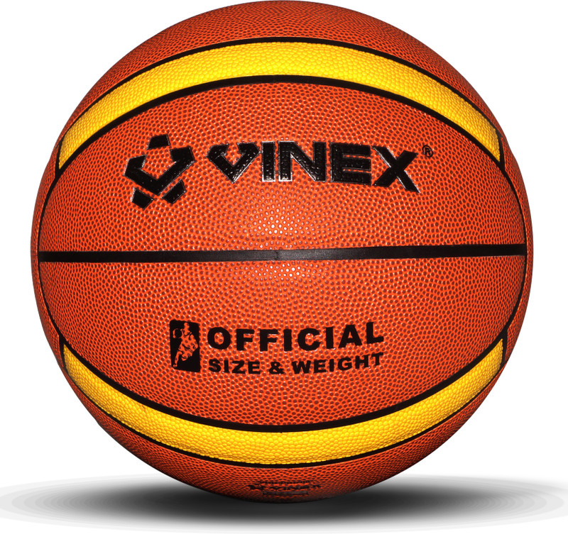 VINEX PRIMA Basketball – Laminated 14 Panel, Size- 7, Engineered Textured Leather Basketball - Size: 7(Standard, Pack of 1)