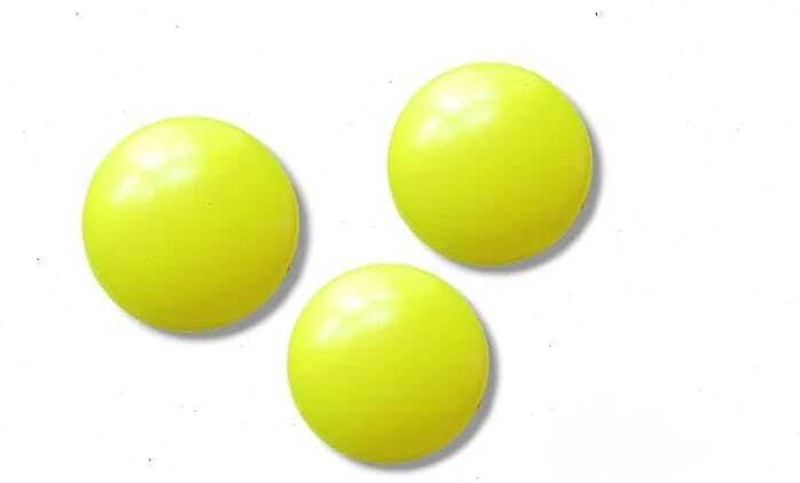 Pawanshut 80 Gram neon green heavy plastic cricket training ball Cricket Training Ball(Standard, Pack of 6)