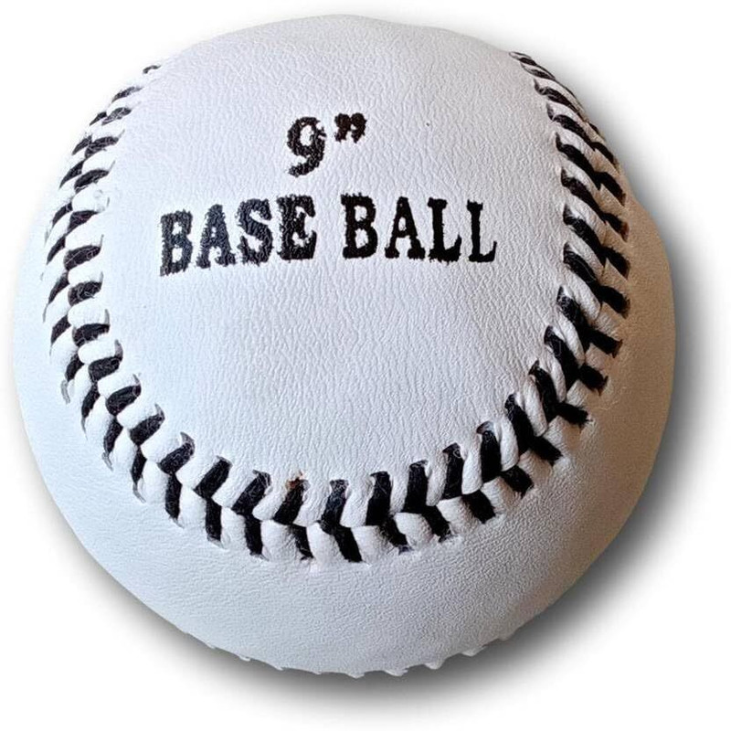 MOVEX Morex PVC Meteor Baseball, 9-Inch, Durable Cover, Training & Match Ball Baseball(Kids, Pack of 1, White, Black)