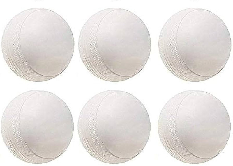 HTM Heavy Plastic Cricket Training, Practice, Match & Drill Balls Cricket Training Ball(Standard, Pack of 6)