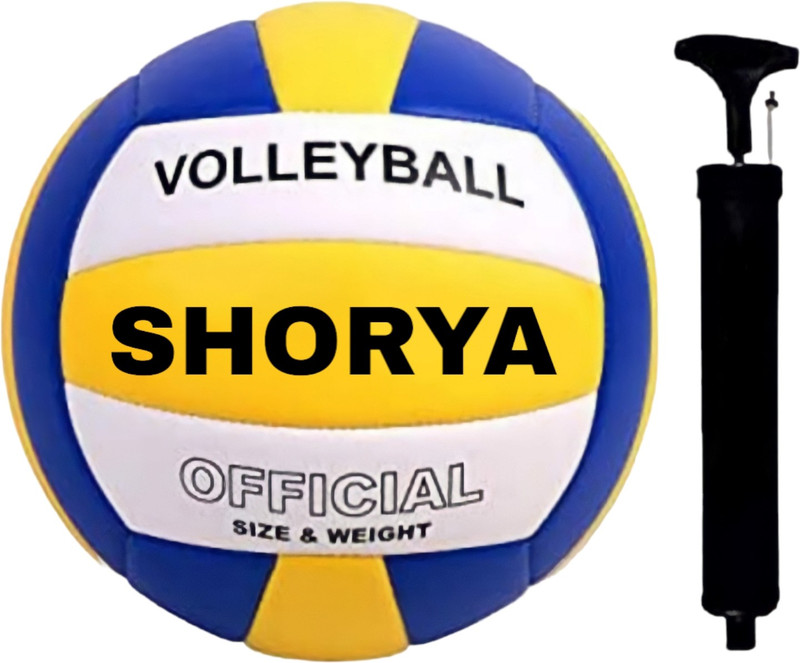 SHORYA SUPER SOFT VOLLEYBALL WITH AIR PUMP (SIZE -4) Volleyball - Size: 4(Standard, Pack of 1)