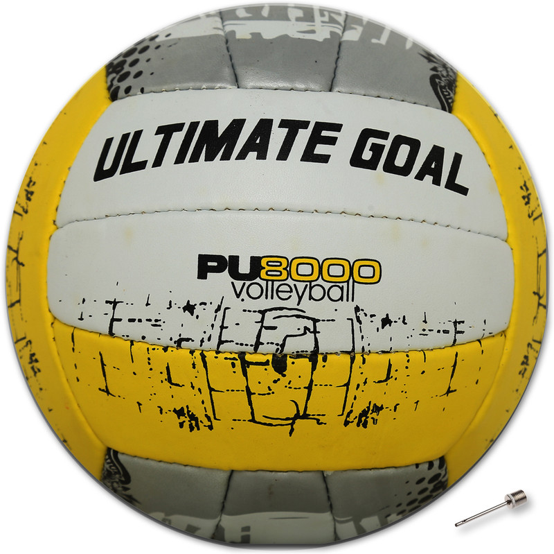 Vikas Sports Volleyball classic yellow blue size-4 Volleyball - Size: 4(Standard, Pack of 1)