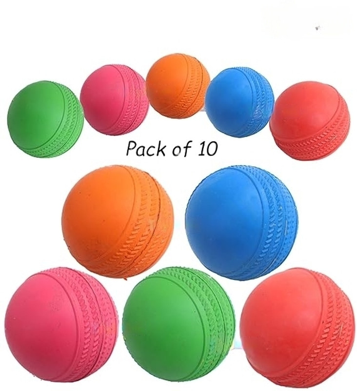 VRM Cricket Jumper Rubber Ball | Rubber Jumper Ball For Cricket Pack of 10 Cricket Rubber Ball(Standard, Pack of 10)