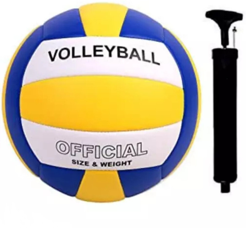 Owlix PRESENT SYNTHETIC VOLLEYBALL WITH AIR PUMP Volleyball - Size: 4(Standard, Pack of 1)
