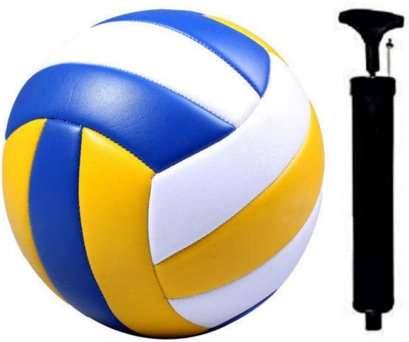 WALNIC Volleyball+Pump (Color : Multicolour, Size : 5) Volleyball - Size: 5(Standard, Pack of 1, Multicolor)
