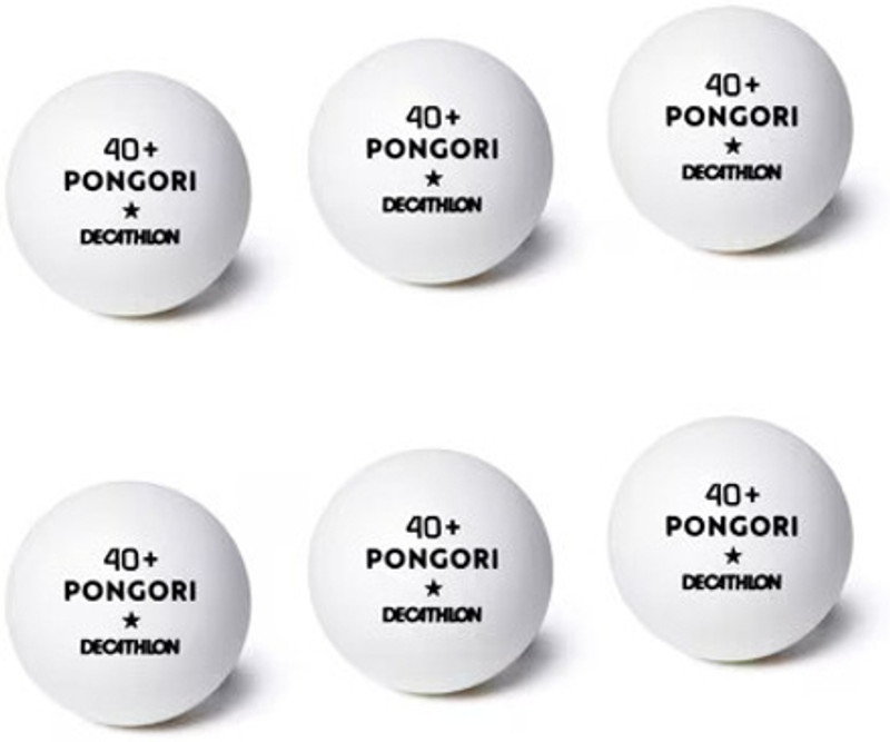 KRISSDIL PONGORI Table Tennis Balls ORANGE - 6, WHITE -6, PINK -6 Table Tennis Ball(Standard, Pack of 18, Multicolor)