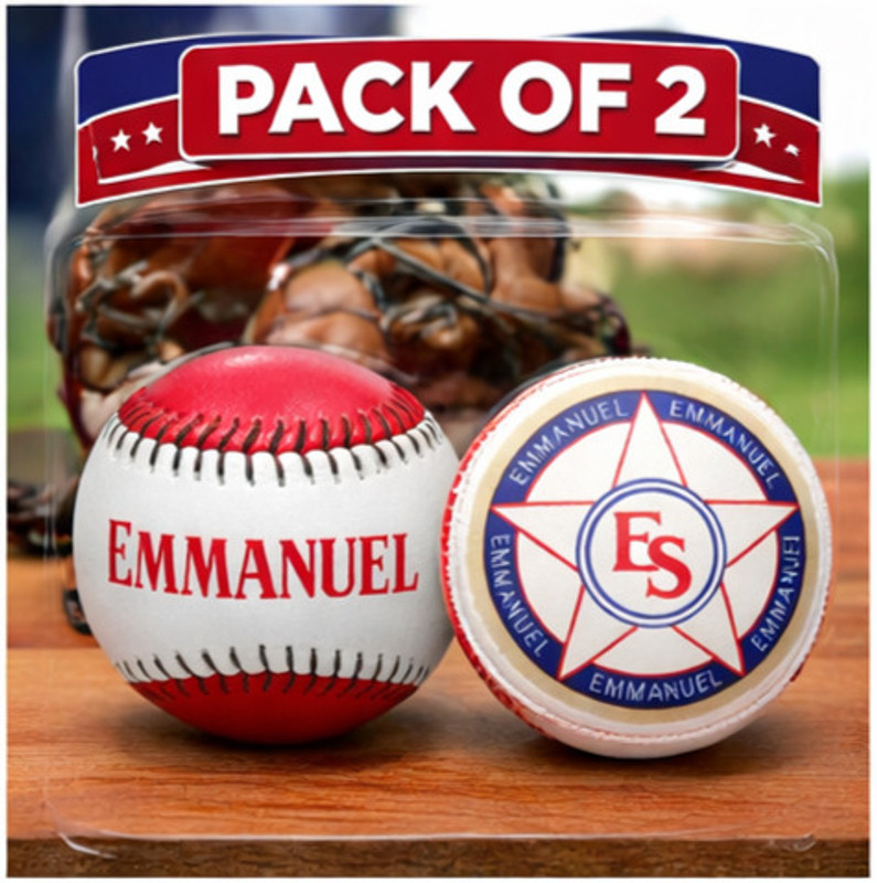 Emmanuel PRACTICE BALL FOR BASE BALL Baseball(Standard, Pack of 1, Red, White)