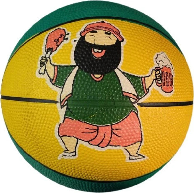 HK Sports Basket ball Yellow Green color for Kid, Junior, boys, girls Basketball - Size: 3 Basketball - Size: 3(Kids, Pack of 1, Yellow, Green)