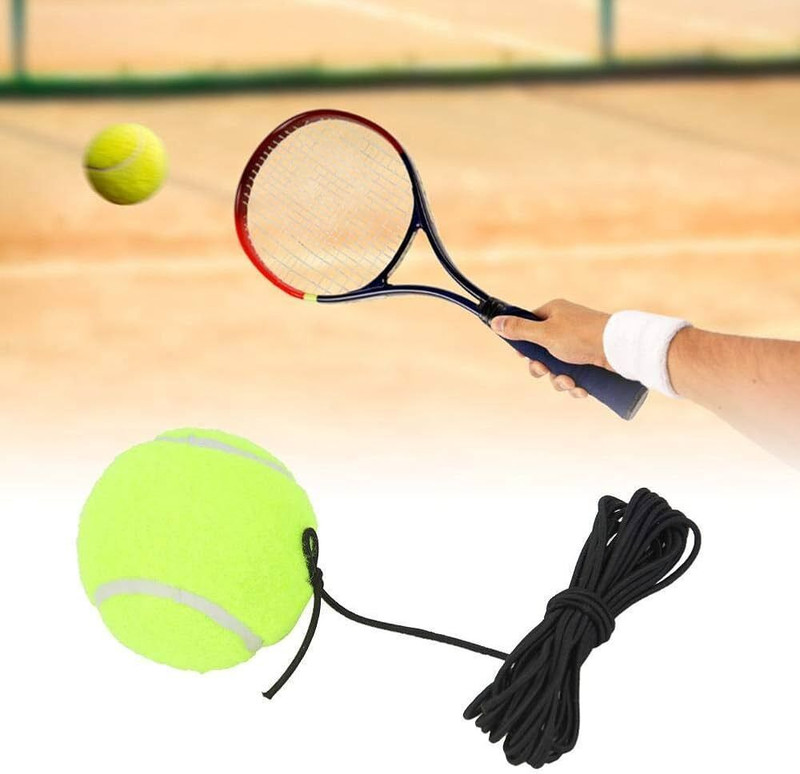 ASEBHARI TOY Tennis Trainer Rebound Ball,Solo Tennis Training Equipment Tennis Ball(Kids, Pack of 2, Green)