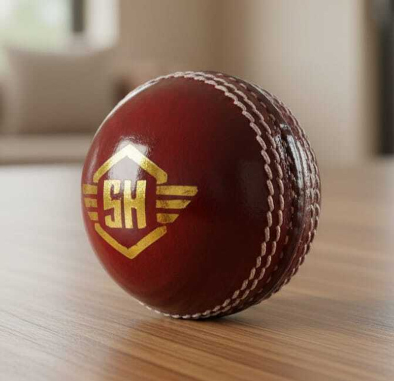 SNEHA handicraft Red Cricket Leather Ball Geniune Quality Hard Ball Cricket Leather Ball(Kids, Pack of 1)