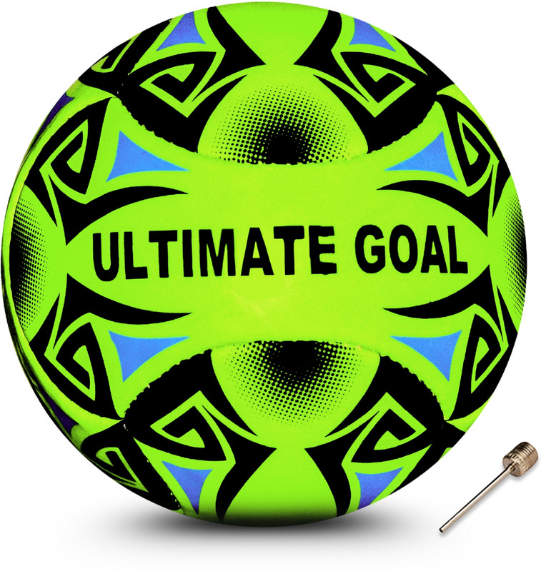 ULTIMATE GOAL Sports Machine Stitched Football for Kids and Teens | Soccer PVC Ninja Football - Size: 3(Kids, Pack of 1, Green)