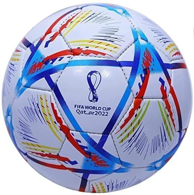 MRT SPORTS Professional Qatar Football | Soccer Ball | Free Airpump | for Men/Women Football - Size: 5(Standard, Pack of 1, Multicolor)