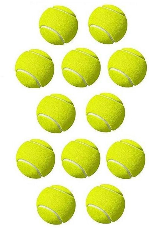 Dinetic SUPER VIRAT YELLOW TENNIS BALL WOOLEAN (PACK OF 12) Tennis Ball(Standard, Pack of 12, Yellow)