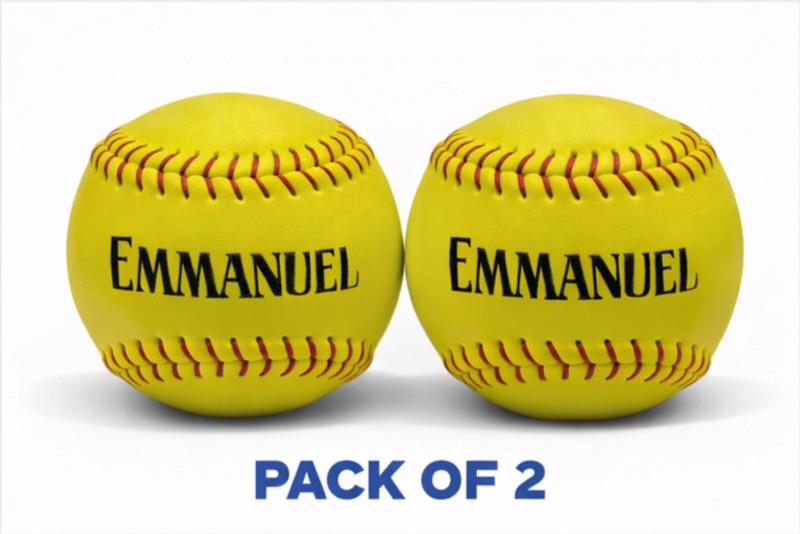 Emmanual EMMANUEL MATCH BASEBALL pack of 2 Baseball(Standard, Pack of 2, Yellow)