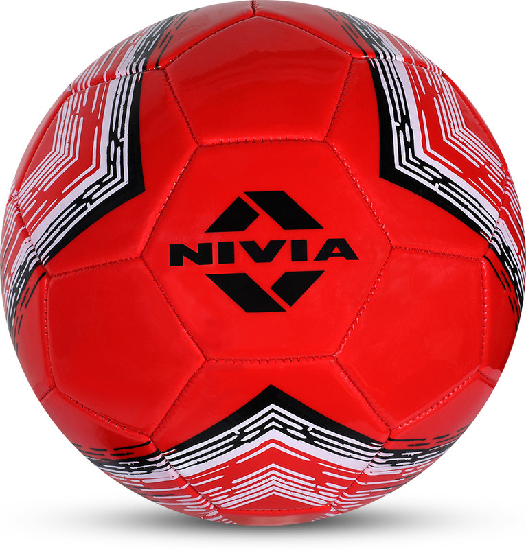 NIVIA WORLD FEST Football - Size: 5(Standard, Pack of 1, Red)